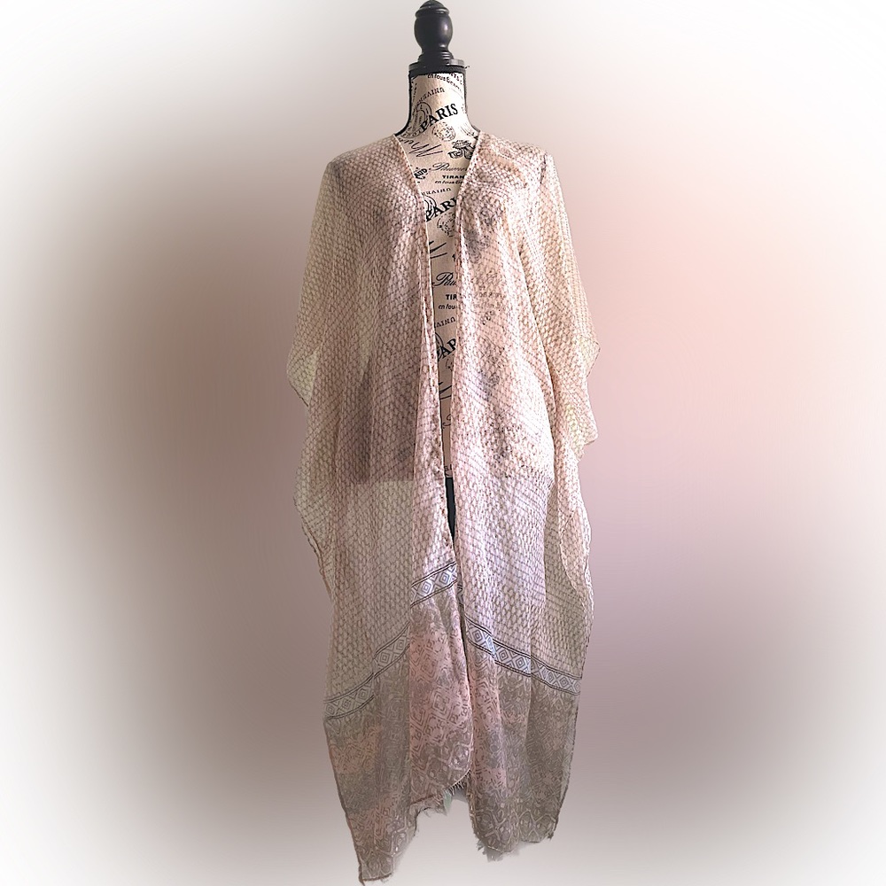 Soft Cotton Blush Colored Wrap / Cover Up